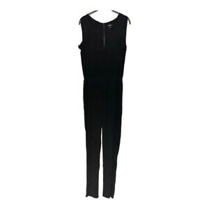 DKNY Women’s Small Black Flutter Sleeveless‎ V-Neck Jumpsuit
